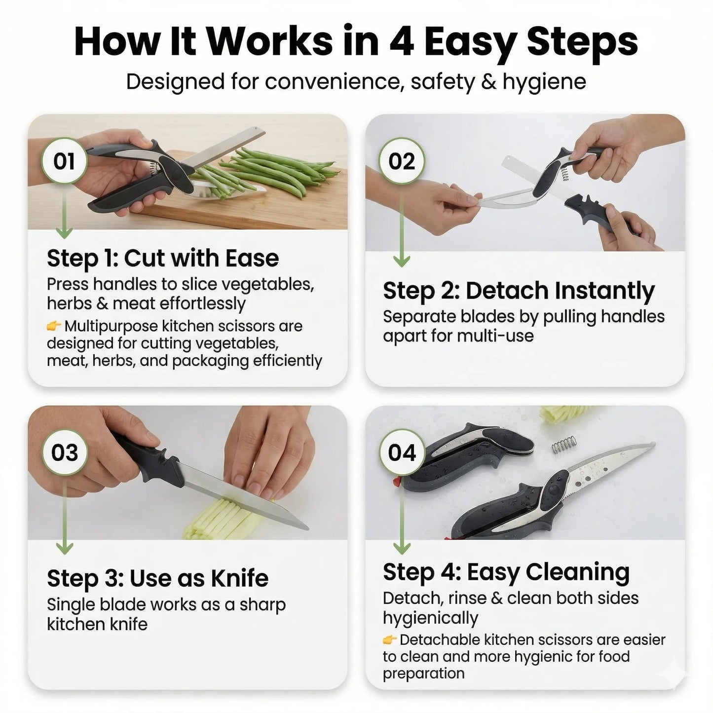 ChopMate⢠| Stainless Steel-2 in 1 Smart knife