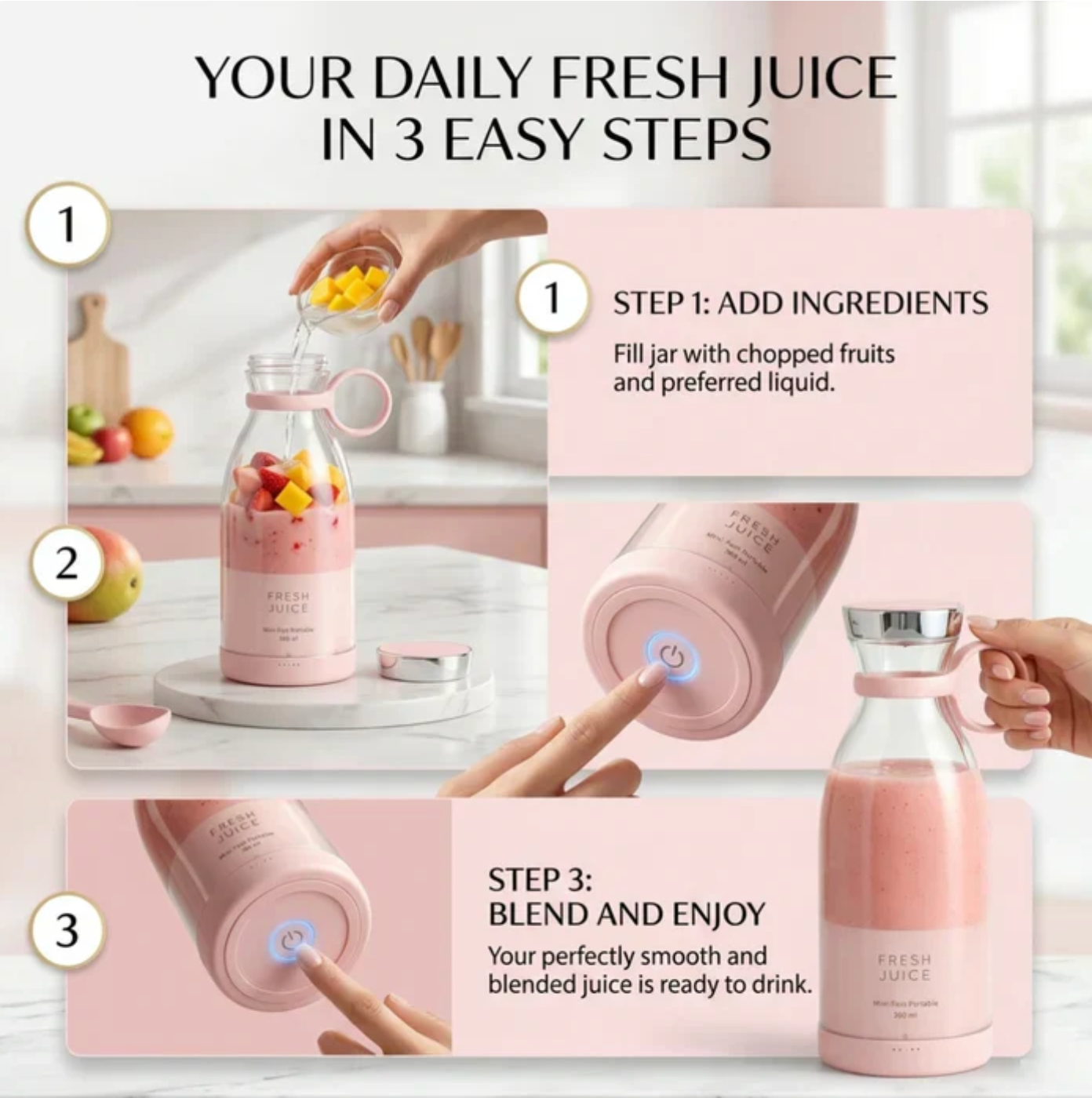 BlendMate™ Portable Juice Blender