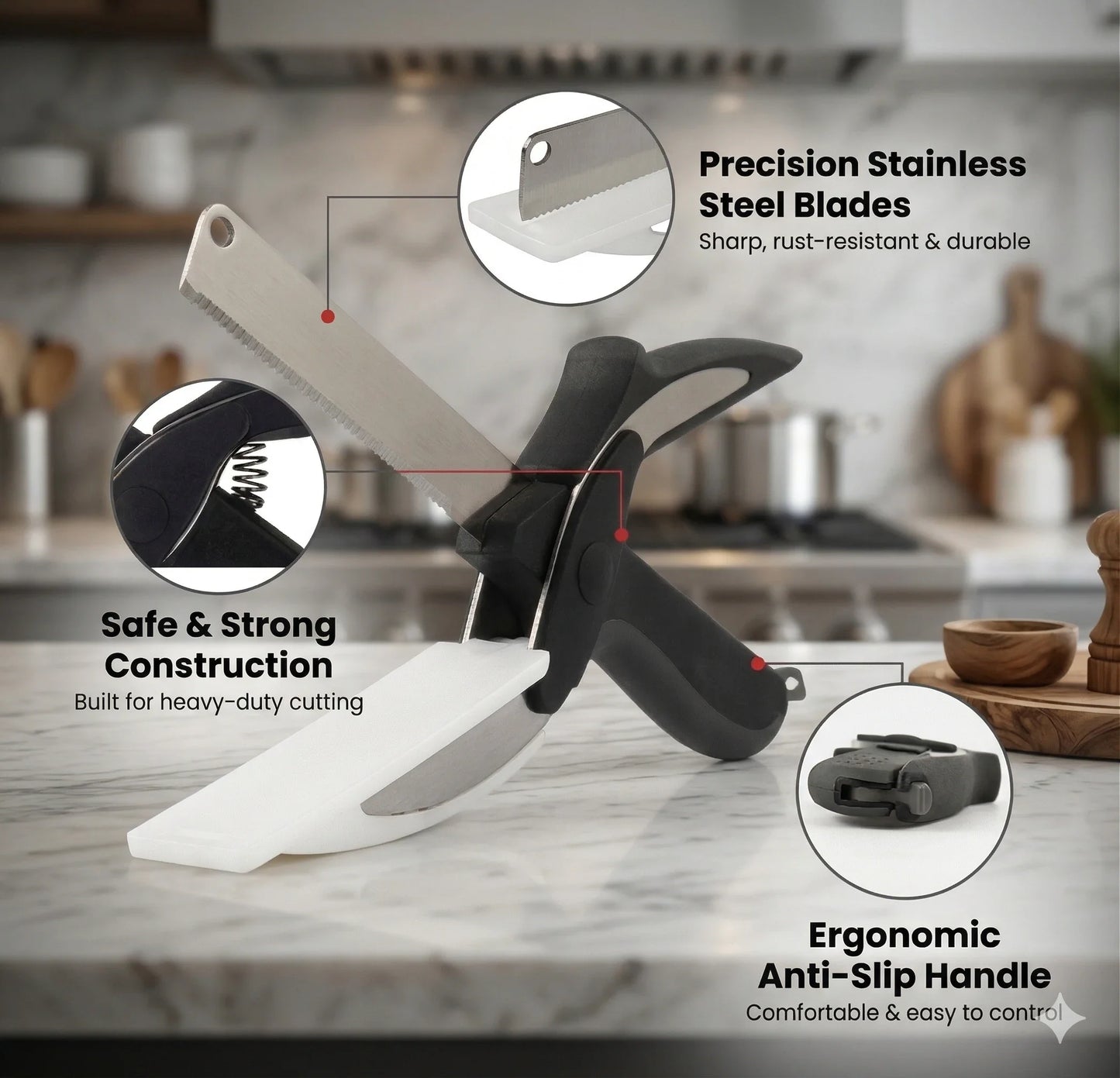 ChopMate™ | Stainless Steel-2 in 1 Smart knife