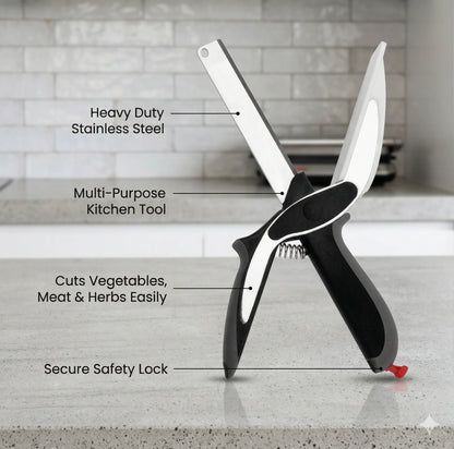 ChopMate™ | Stainless Steel-2 in 1 Smart knife